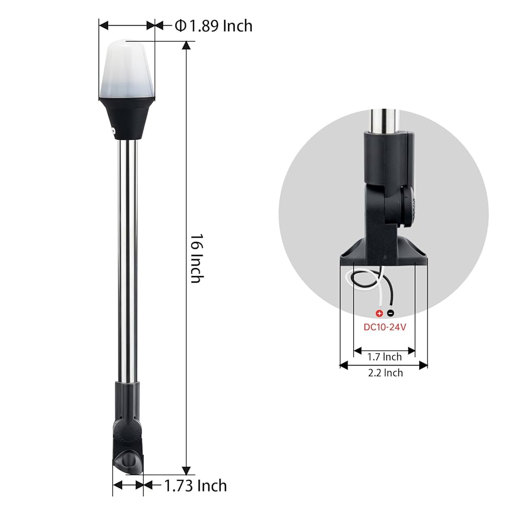 Amazon.com: CLGMarine Stern Lights for Boats,All Round Led